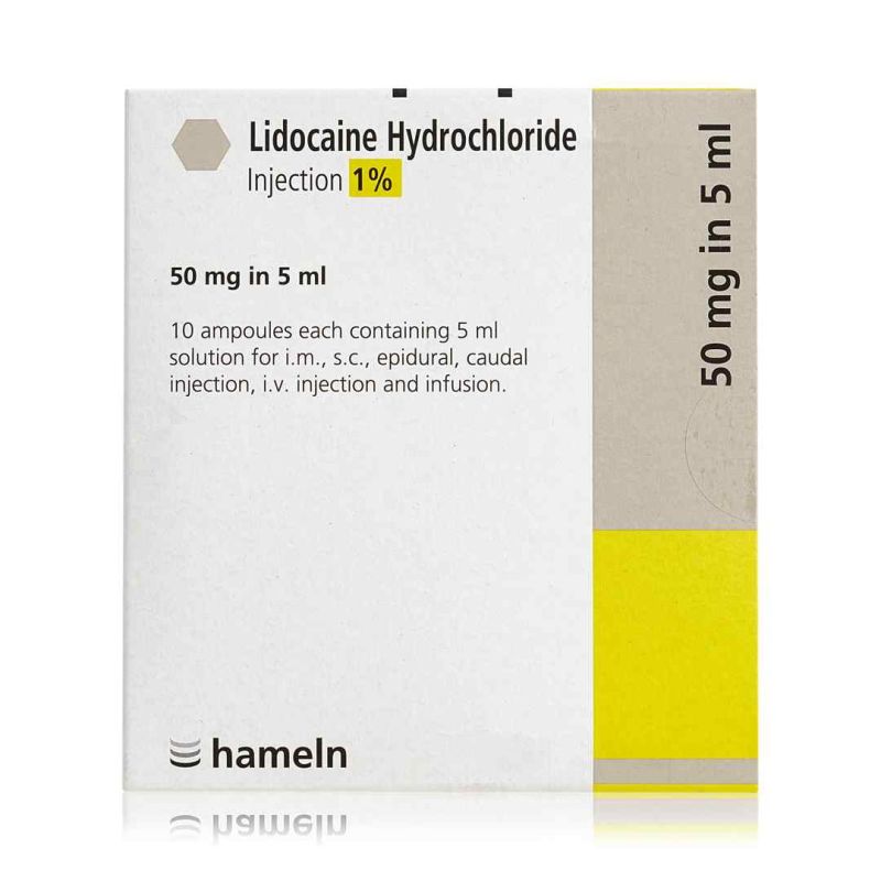 Lidocaine Hydrochloride 1% 5ml vials 