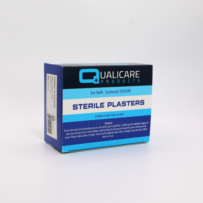 Sterile Fabric Plasters 7.2cm x 1.9cm 100 pack